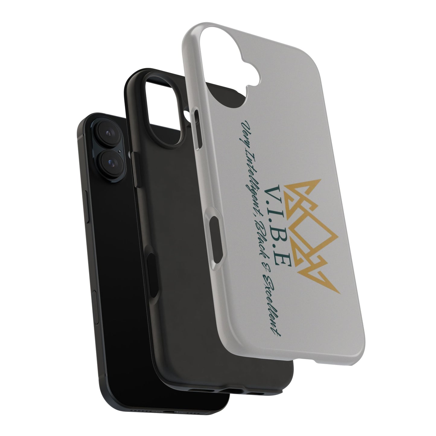 V.I.B.E. Tough Phone Case - Very Intelligent, Black & Excellent